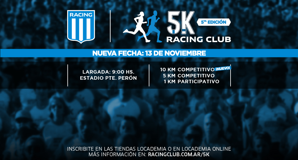 ¡Nueva fecha para los 5K Racing Club!
