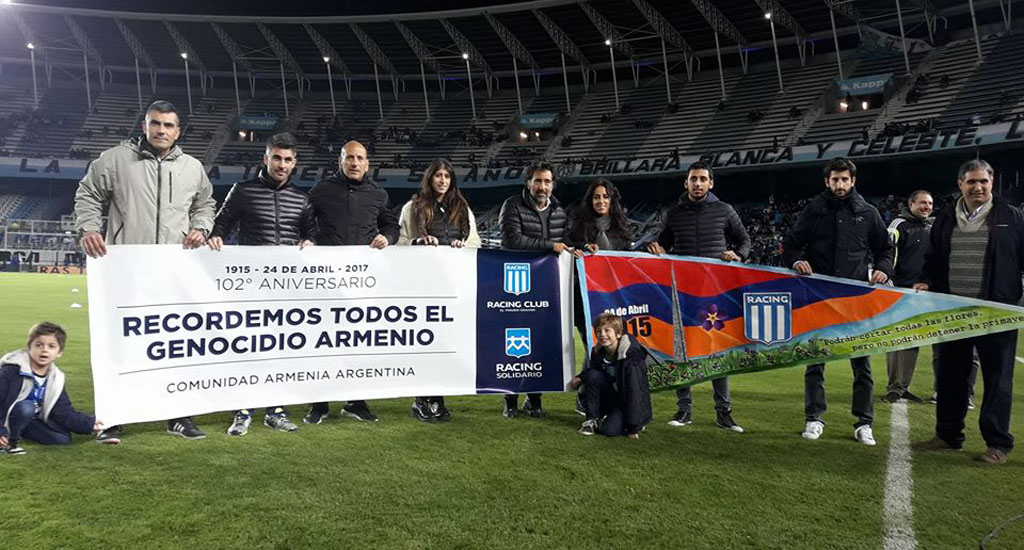 Racing conmemoró un nuevo aniversario del genocidio armenio