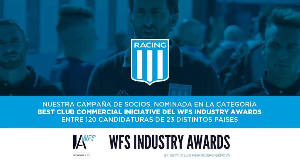 Racing, nominado en los WFS Industry Awards